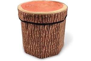 CHEFAN Fake Tree Stump Fruit Storage Stool