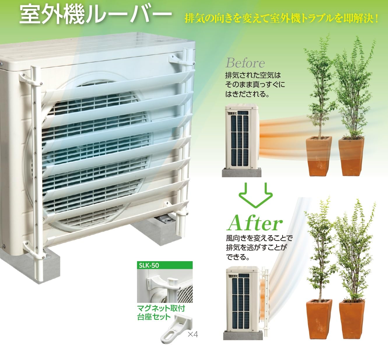 Amazon | タカラ産業 SL5057MG エアコン室外機ルーバー (マグネット