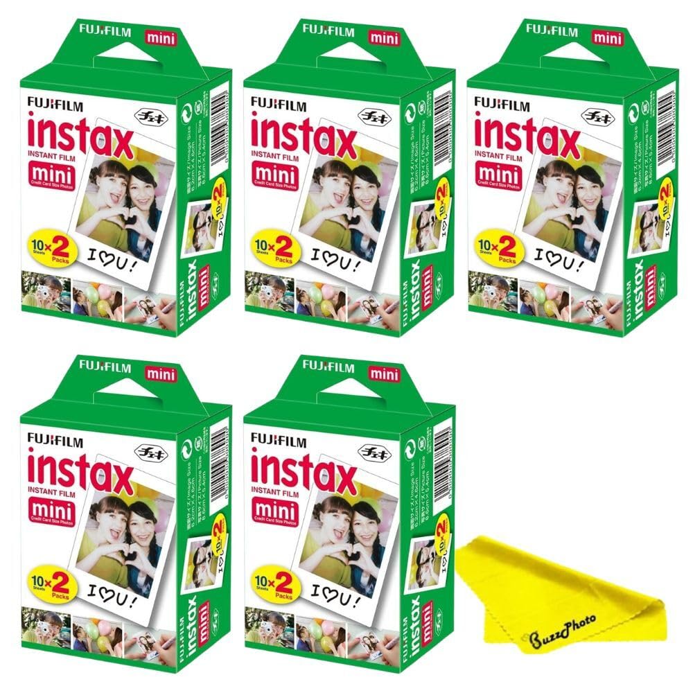 FujifilmInstax Mini Instant Camera Film, Twin Pack (100 Sheets)
