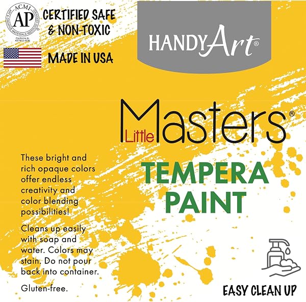 Handy Art Handy Art Little Masters Tempera Paint, Pink, Gallon 128 oz Bottle, Bright & Mixable, High Opacity, Washable Colors for Classroom, Students, Kids, Young Artists, Safe & Non-Toxic, Made in USA in use