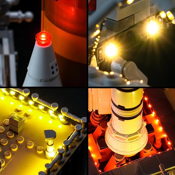 Jeu de lumières LED pour Lego 10341, système de lancement spatial Artemis NASA (non Lego), set d'éclairage décoratif, jouet créatif, version standard - 4