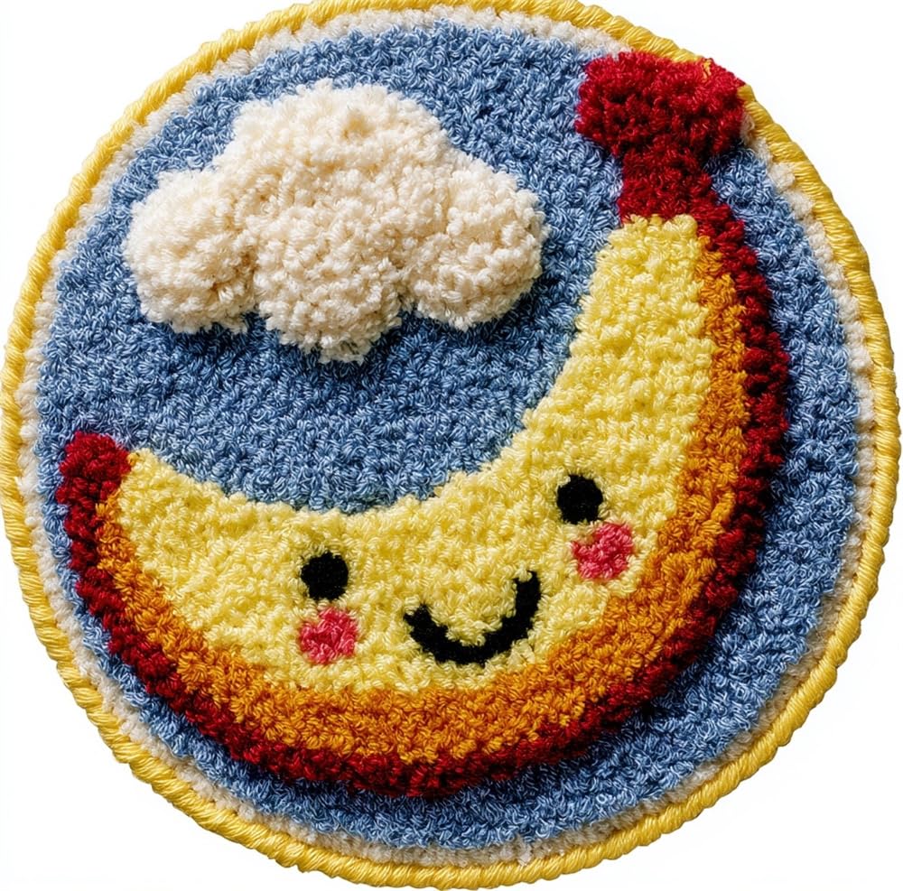 kitphoenix Latch Hook Craft Smiling Banana