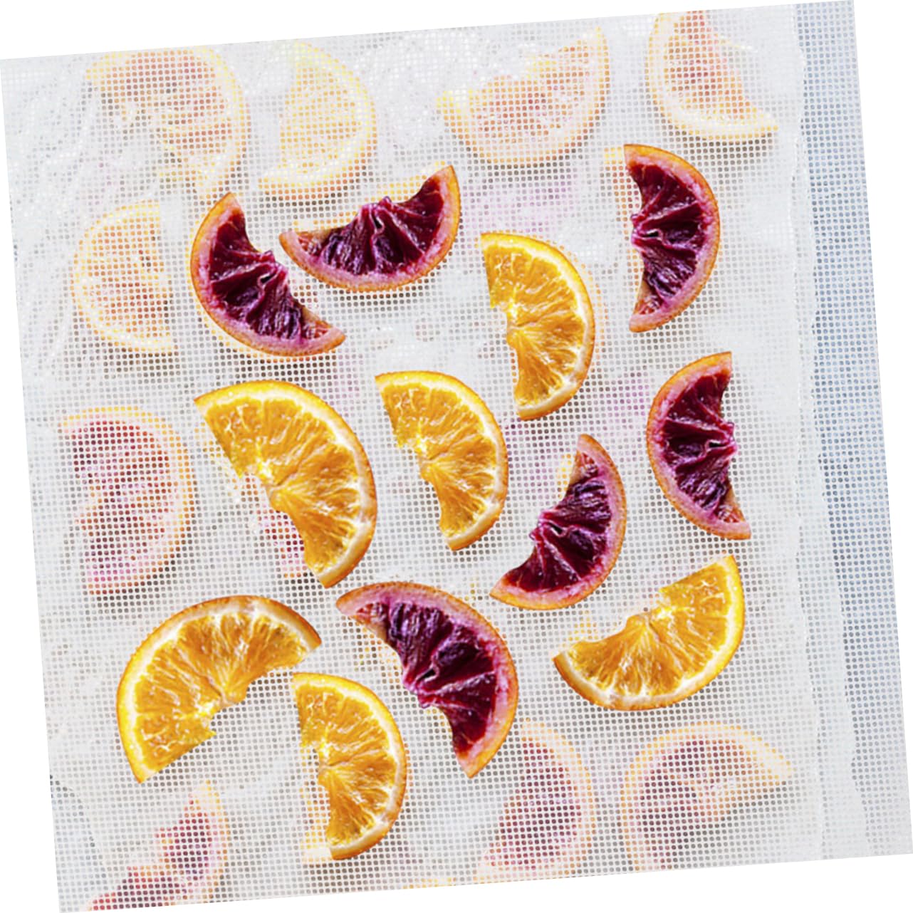 POPETPOP 12 Pezzi Tappetini in Silicone Bianco per Essiccatore Frutta e Verdura Superficie Antiaderente Facile da Pulire Accessori per Disidratatore da Cucina Riutilizzabili