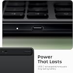 Satechi Slim EX3 Wireless Keyboard, Full-Size Keyboard w/Numpad, Multi-Device Bluetooth, 2.4GHz Connection for macOS, Windows, Android, Instant OS Key Remap,USB-C Rechargeable Battery, Space Black