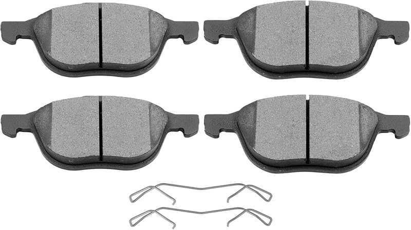 Pastilhas de freio dianteiras cerâmicas SCITOO D1044 para Ford, Mazda e Volvo – Jogo com 4 unidades