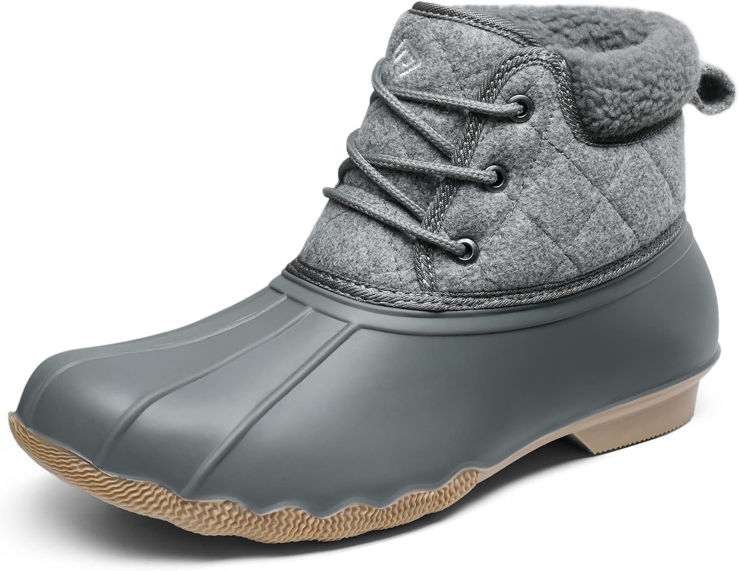 DREAM PAIRS Women’s Duck Rain Boots Waterproof Snow Boots Lace up Winter Boots