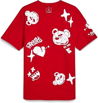 Southpole Mens Graphic T-Shirt - Casual Cotton Blend Short Sleeve Crewneck Streetwear Graphic Tees Men Sizes S-XL