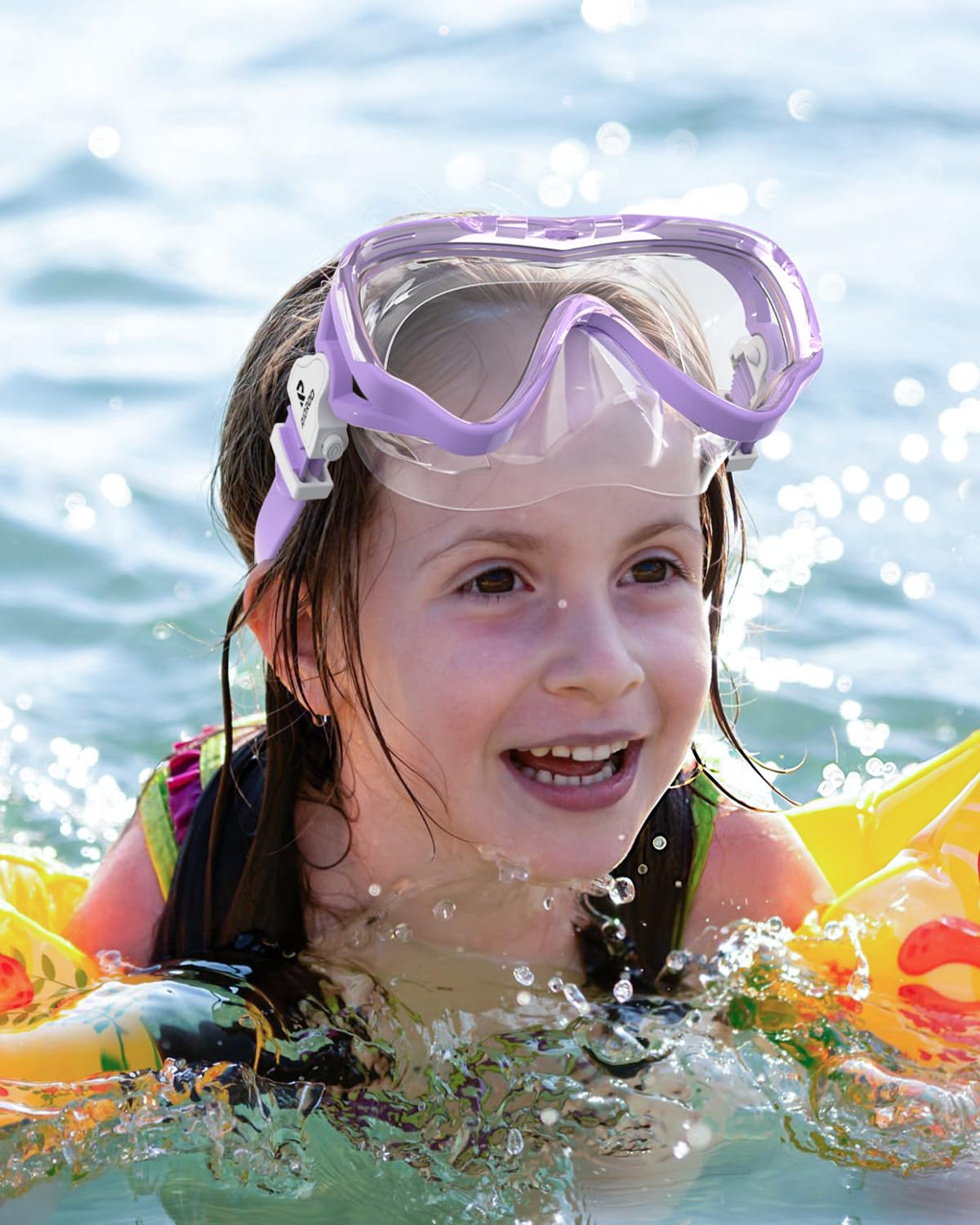 Gafas de Buceo para Niños, Gafas de Natación Antiniebla y a Prueba de Fugas, Máscaras de Buceo Nasal Panorámicas de Alta Definición de 180 °, Adecuado para 4-14 niños y niñas