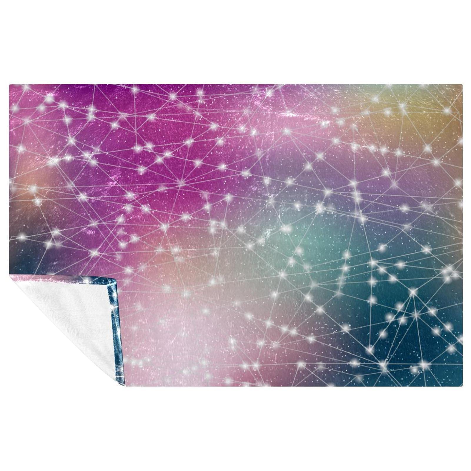 Couverture chaude pour lit plaid doux canapé camping camping et plage Supernova