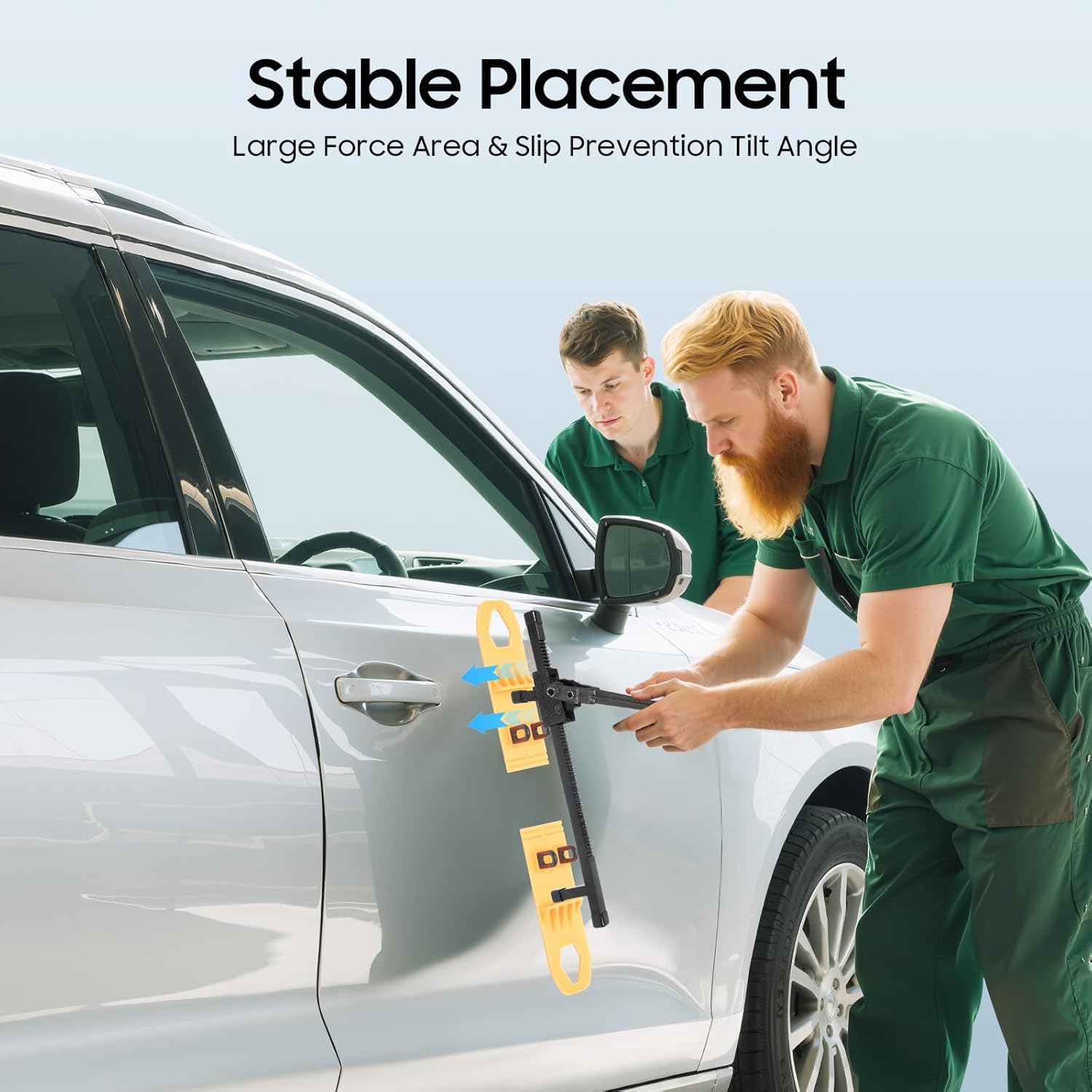 Paintless Dent Repair Kit - 39-Piece Auto Body Tool Set w/Pulling Bridge & Glue Tabs | Dent Remover for Car Doors, Hood, Fender | DIY Dent Removal for Hail Damage & Dings