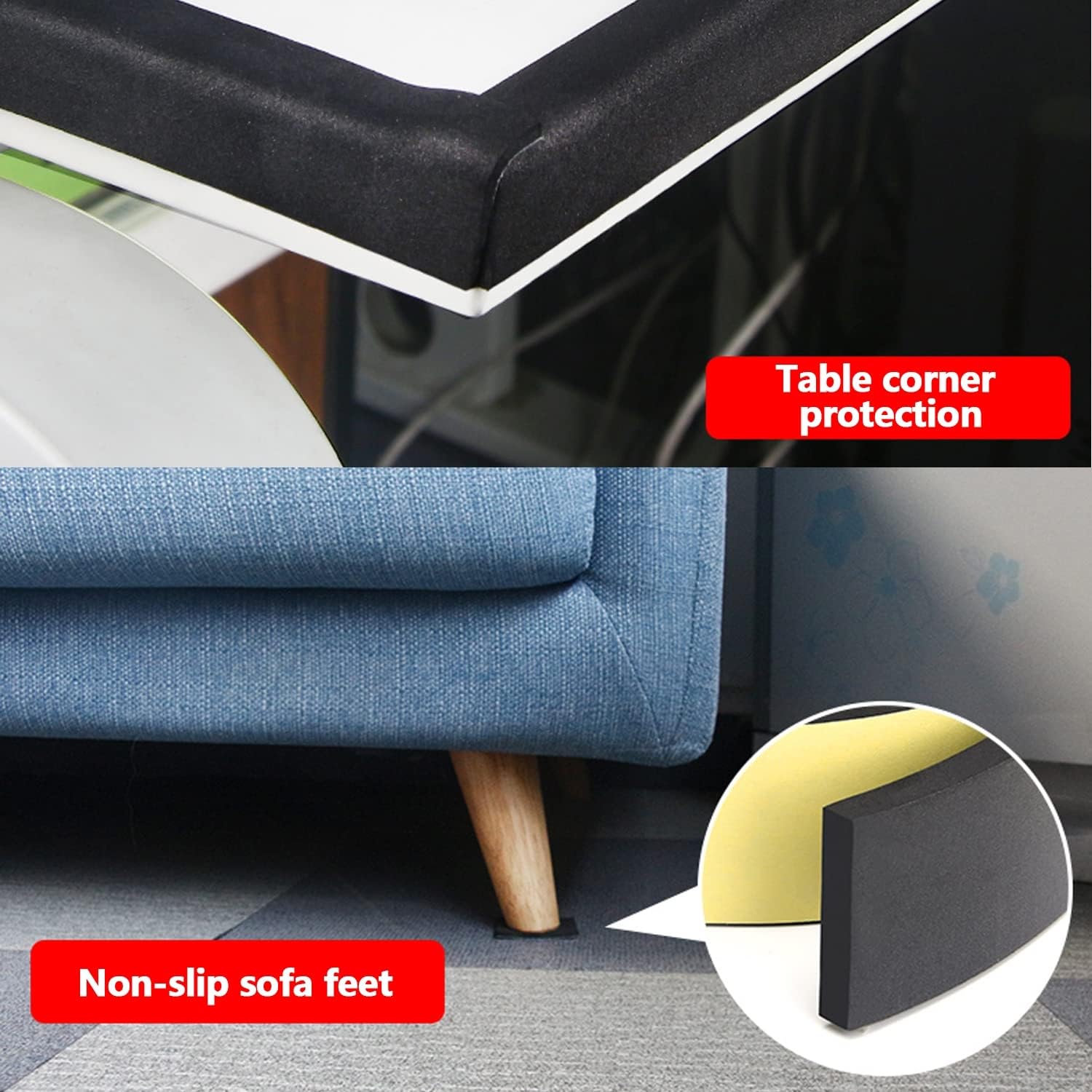 Weather Stripping Foam Tape,Foam Tape 2 Pcs EVA Sponge, Length 3 Meters Thickness 5mm Single Sided Shockproof Strip, Width 20-30mm,25mm×3m(2 Pcs) (Color : Black, Size : 25mmx3m(2 Pcs)) ( Color : Black