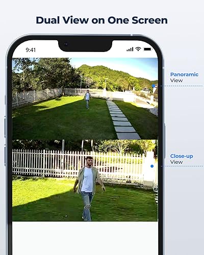 Miniatura 4 de REOLINK Sistema de cámara de seguridad PTZ 4K, cámara IP PoE 360 con doble lente, seguimiento automático con zoom híbrido 6X, panorámica 355 e