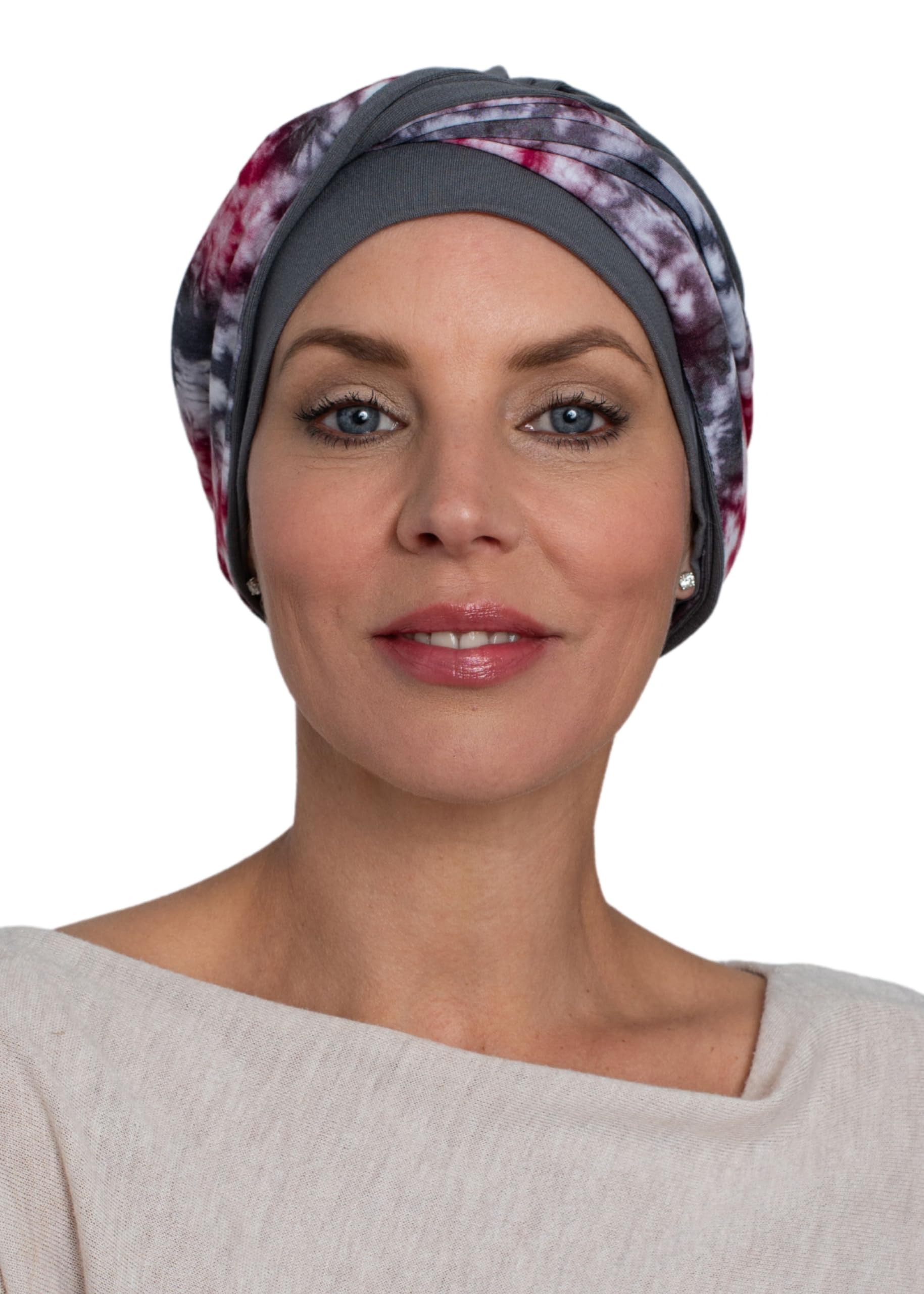Deresina Aura Bambus-Turban – Chemo Kopfbedeckung für Frauen bei Haarausfall & Alopezie, Verstellbares Stirnband-Design, Atmungsaktiv, Einheitsgröße