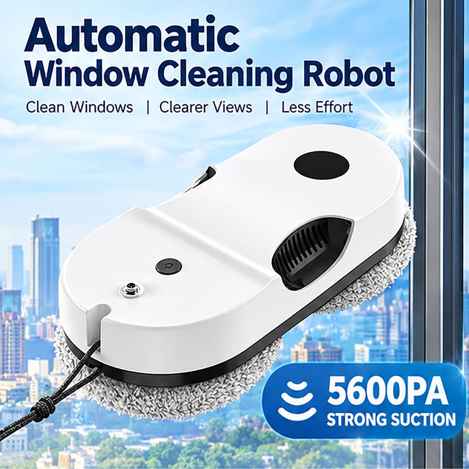 Automatyczny robot do mycia okien, odkurzacz do szyb 5600Pa