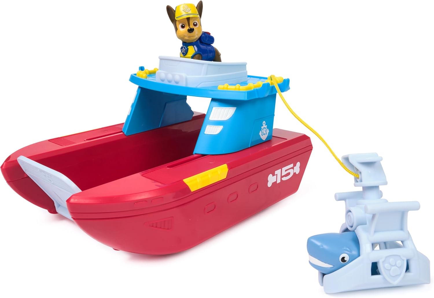 Paw Patrol Sea Patroller Vehicle with Chase and Shark Figure, 2 Patrol Modes, Kids Toys for Boys and Girls Ages 3 and Up - Image 8