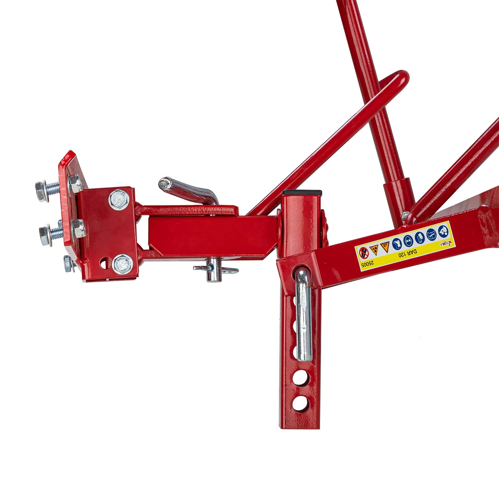 DEMA Rasenstriegel 120 cm Traktor ATV Wiesenegge Vertikutierer Anbau | Rasenlüfter, Wiesenstriegel, Moosentferner, Federzinken, Bodenbelüfter, Grünlandpflege, 6-fach höhenverstellbar