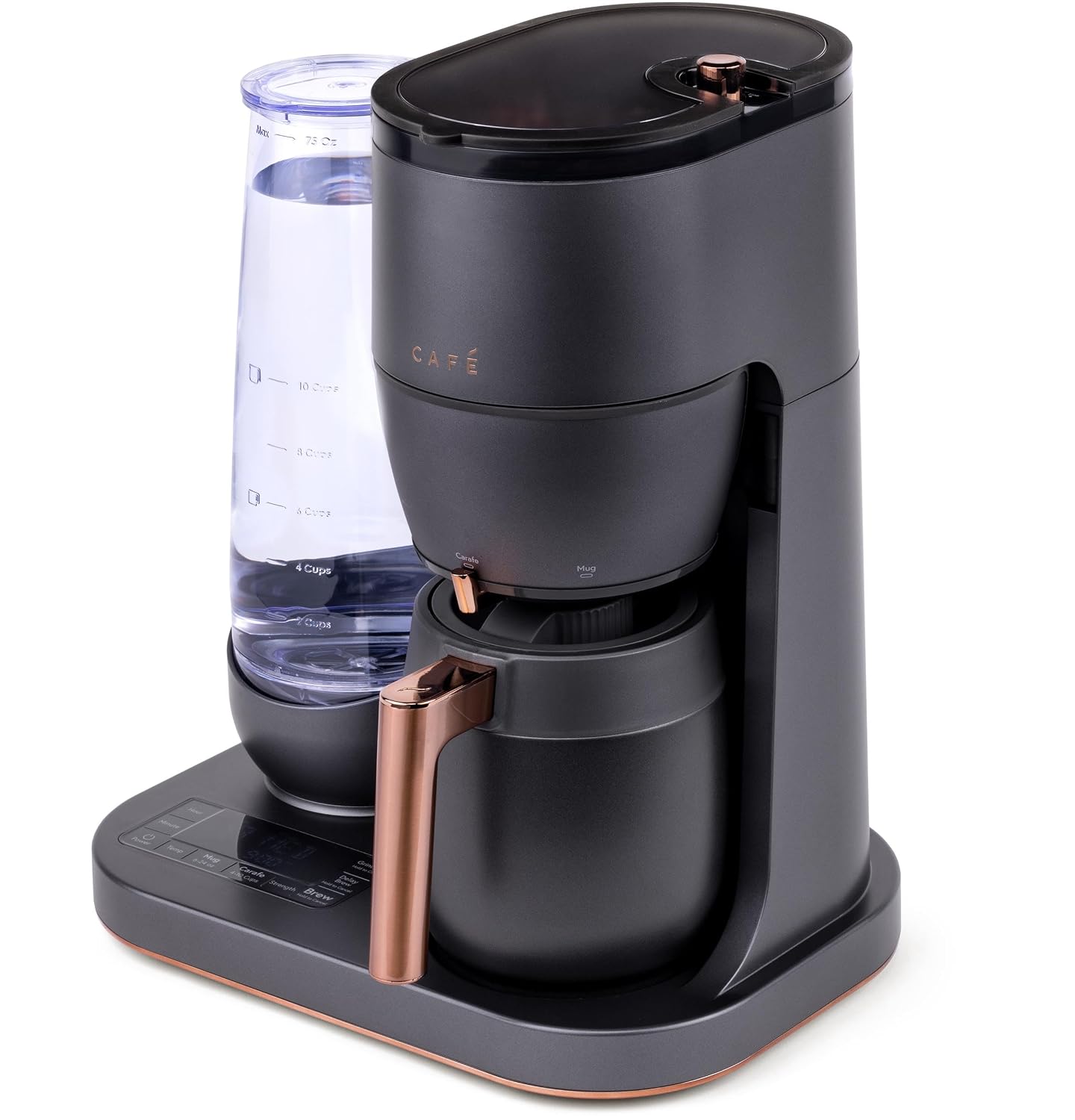 Café Specialty Grind and Brew Coffee Maker, Single-Serve Option, 10-Cup Thermal Carafe, WiFi Enabled Technology, Smart Home Kitchen Essentials, SCA Certified, Barista-Quality Brew, Stainless Steel, view 10