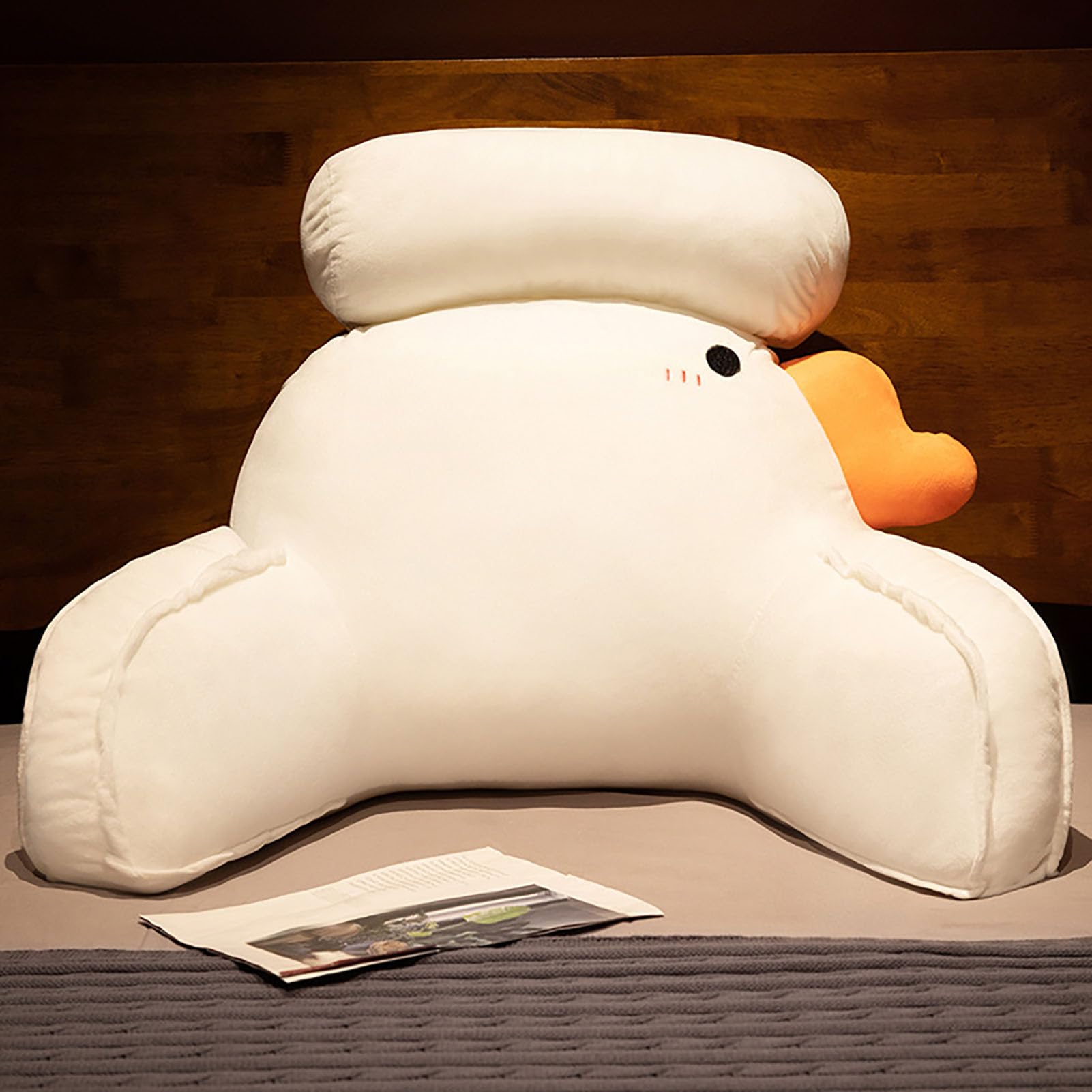 Coussin de lecture pour lit et canapé avec dossier et soutien lombaire