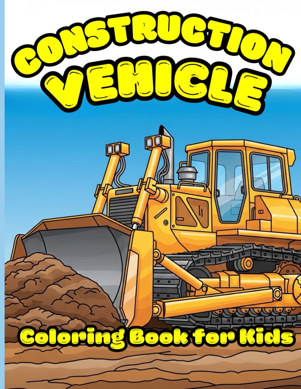 Construction Vehicle Coloring Book for Kids