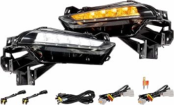 Morimoto XB LED DRL Assemblies for 2015-2021 Nissan 370Z Nismo, White/Amber Plug and Play DRL Housings With Switchback Turn Signal and UV Coated Smoked Lens LF469