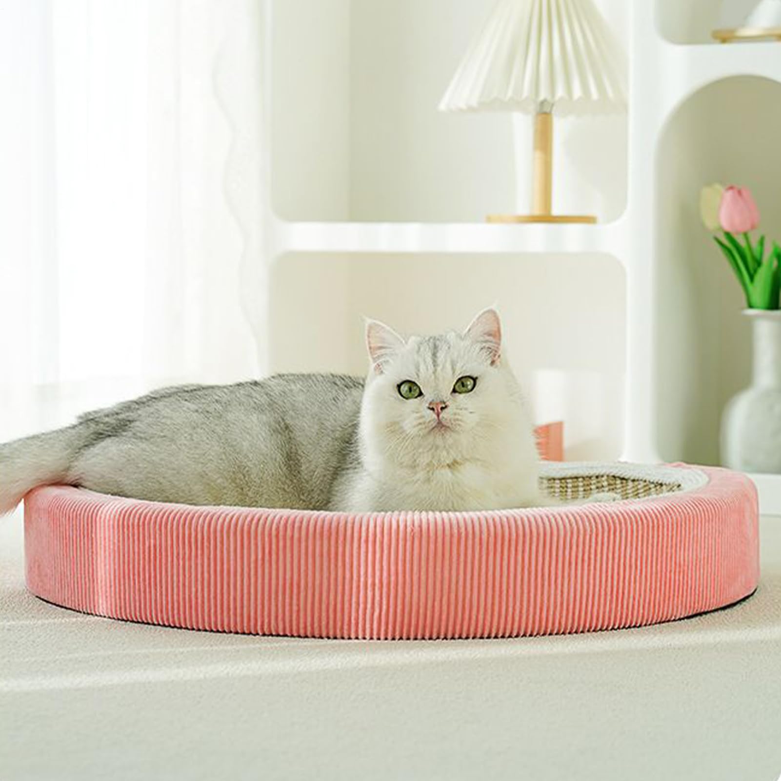 Lit griffoir pour chat – Coussin griffoir en sisal pour petit chien, , porte, canapé, appartement, dortoir, chaise