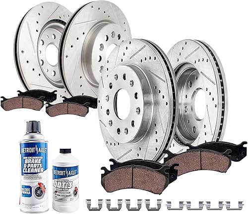 Miniatura 37 de Detroit Axle - Zapatas de freno traseras para Ford F-150 F-250 Expedition Lincoln Navigator Town Car Mark LT, reemplazo de zapatas de freno