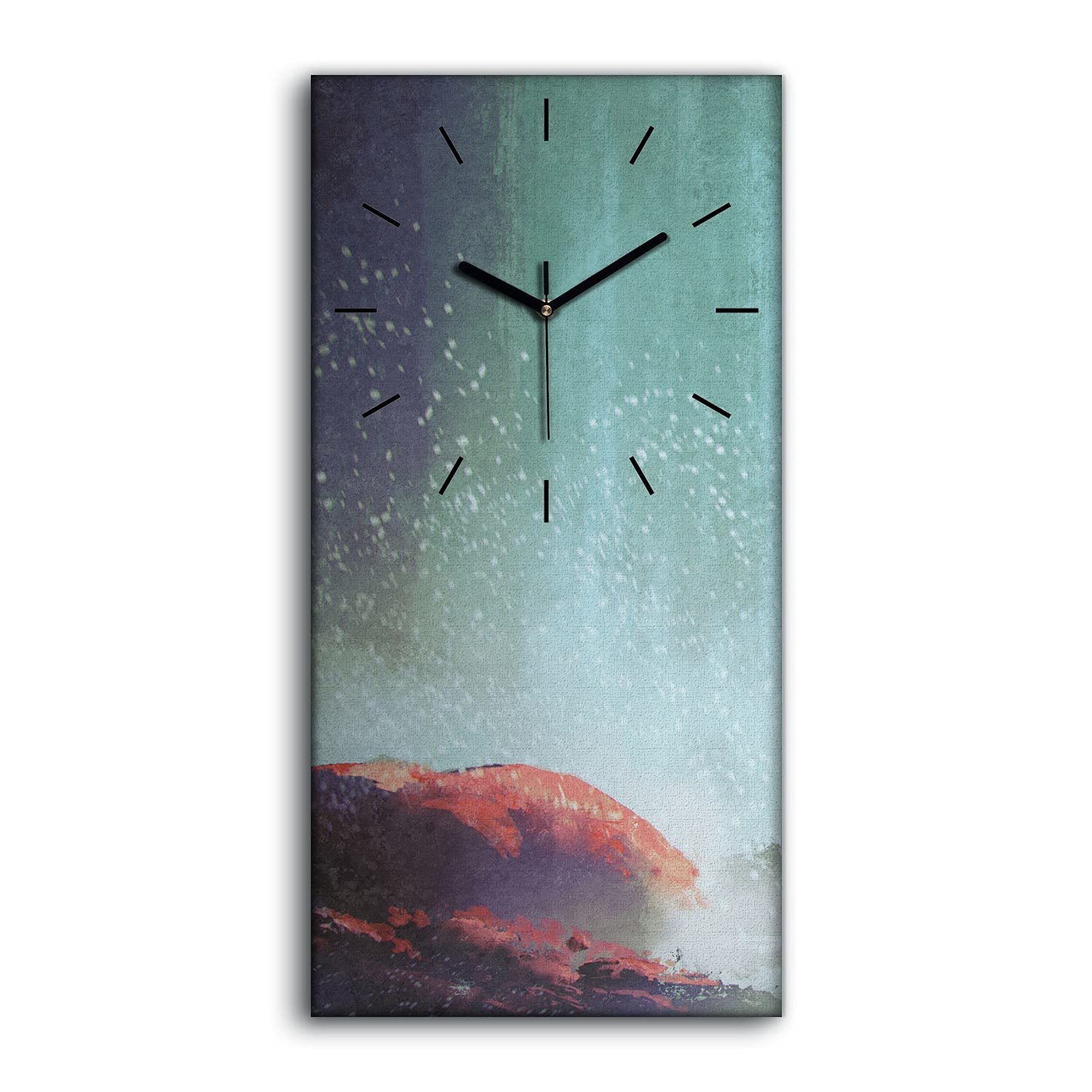Horloge sur toile silencieuse contre les bruits de tic-tac pour salon moderne