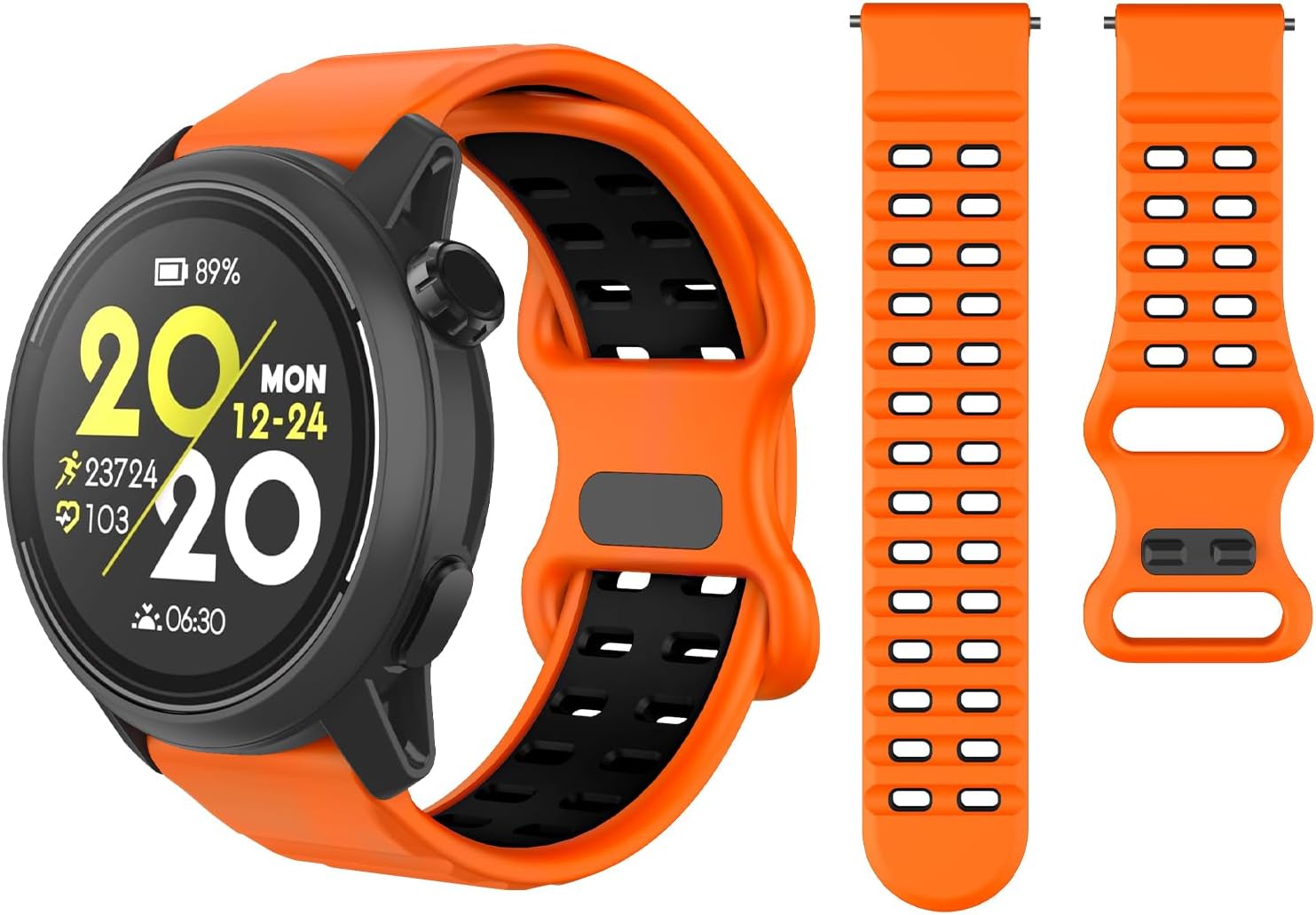 OVERSTEP Watch Band for Coros Pace 3/Apex 2 Pro/Apex 46mm, Garmin Venu 2/3/Forerunner 265/255-22mm Soft Quick Release Strap, Sweatproof Sport Band Men Women