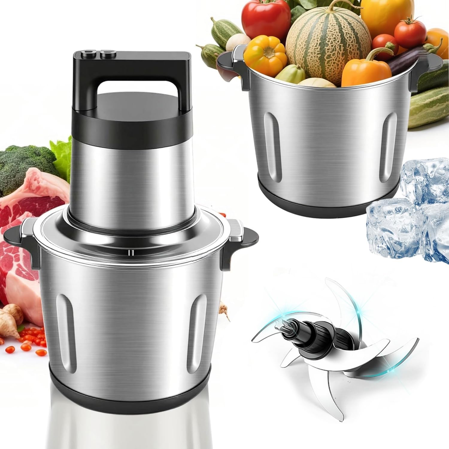 GYQTGO 6L Large Capacity Food Processor