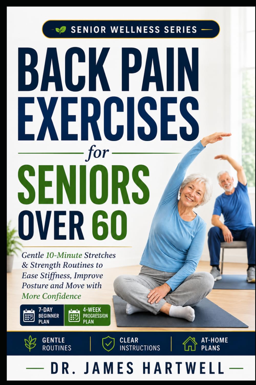 Back Pain Exercises for Seniors Over 60: Gentle 10-Minute Stretches and Strength Routines to Ease Stiffness, Improve Posture and Move with More Confidence