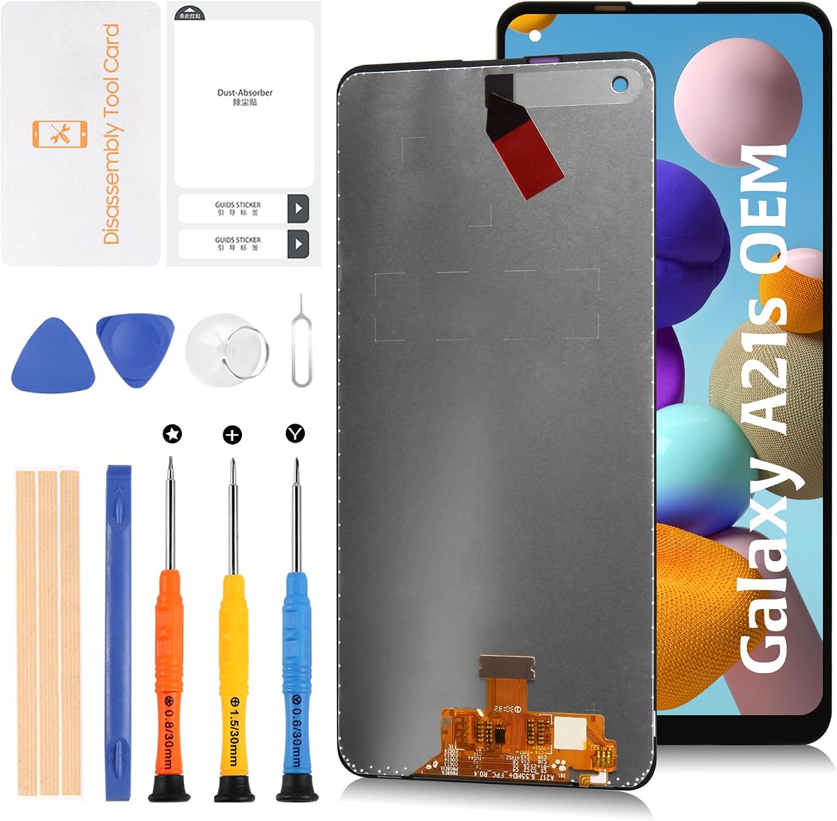 Original for Samsung Galaxy A21s A217 Screen Replacement 6.5" PLS OEM LCD Display Assembly Touch Digitizer Repair Part SM-A217F A217M