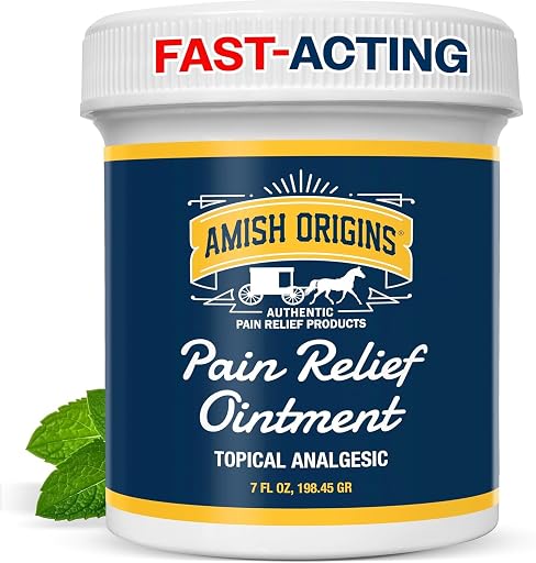 Amish Origins Joint & Muscle Ointment 7 oz Maximum Deep Penetrating Strength All Natural Discomfort Reliever for Joint, Muscle, Knee, Back, Arthritis