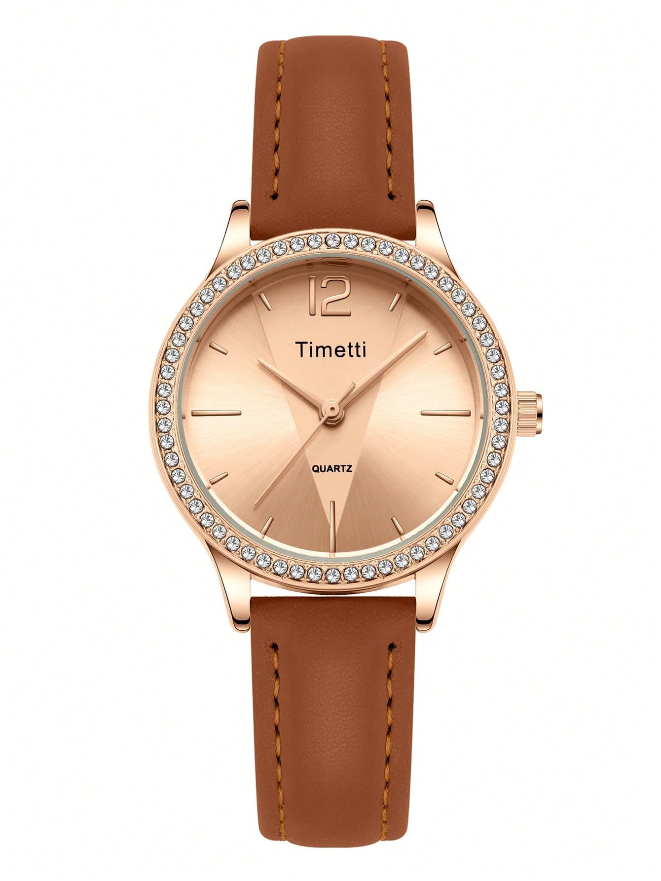 Montre Femme ALCENTIS - Cadran Blanc, Bracelet Cuir - Mouvement Quartz Japonais - 28mm