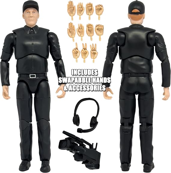 Ultimate TV Camera Man with Deluxe Articulation for Wrestling Figures