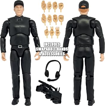 Ultimate TV Camera Man with Deluxe Articulation for Wrestling Figures