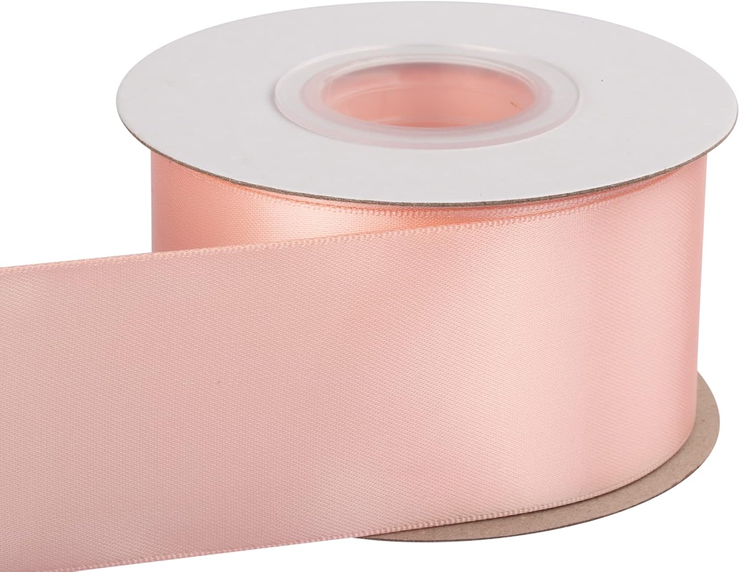 2" Inch Double Faced Satin Ribbon Moonstone Solid Polyester Craft Ribbon - 25 Yards Perfect for Gift Wrapping, Crafts, Wreath, Wedding Party Ceremony Decoration, Floral Arrangement, Sewing image 2
