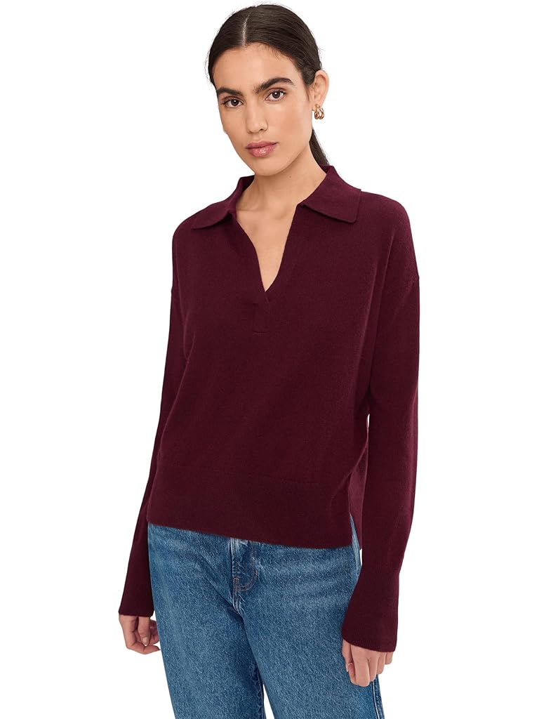 Red Splendid Tori Cashmere Polo Sweater