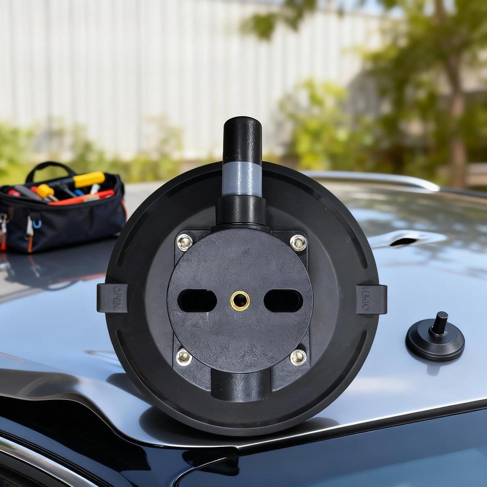 Soporte de ventosa para cámara, montaje al vacío para techo de coche, repuestos, fijación robusta, negro, compatible, fácil instalación. Accesorios, 4.5 Inch
