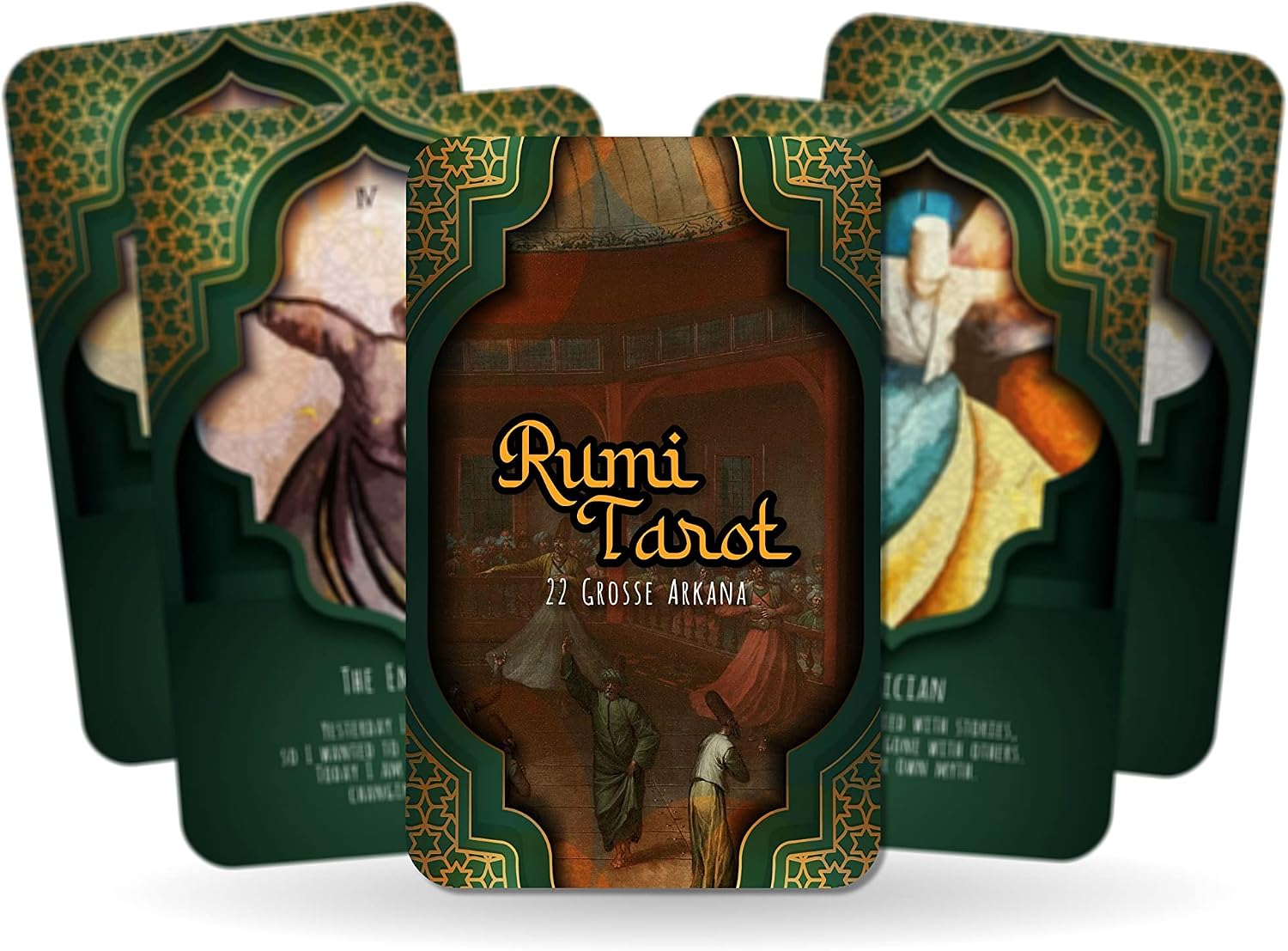 Ibiza Tarot Rumi Tarot - Major Arcana Cards | Fortune Telling Oracle Cards Deck for Beginners | Authentic Tarot Experience - Set of 22 Cards