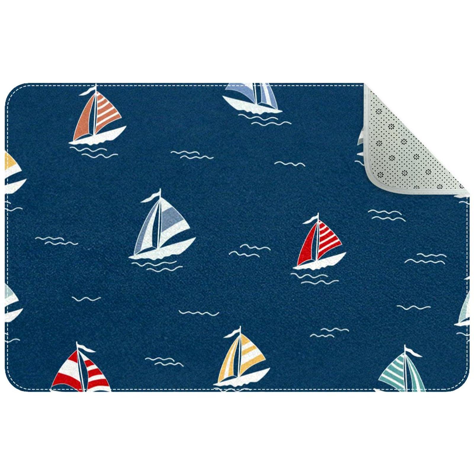 Tapis d'entrée doux lavable en machine grand couloir et porte de maison