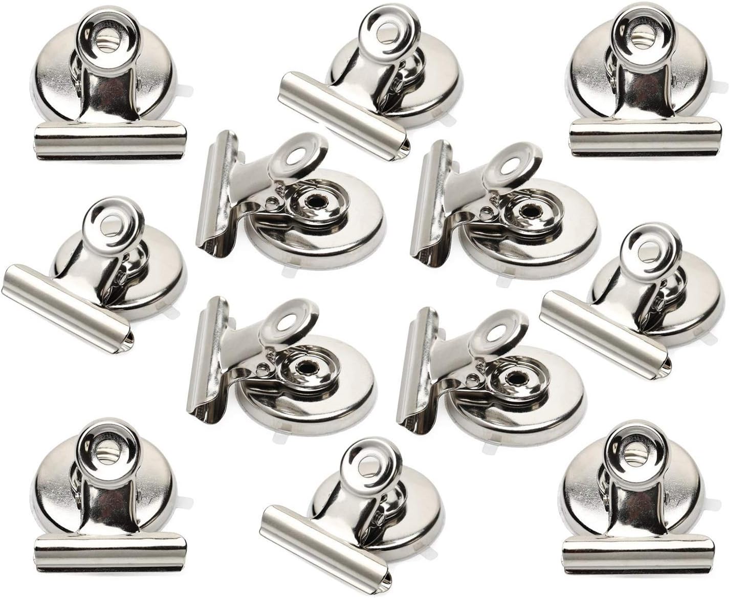 - Refrigerator Magnet Strong Magnetic Hook Clips - 31mm Wide - Perfect Fridge Magnets,Photo Magnets for House Office Use with Protective Pads for Scratch Safe (12 Pack)
