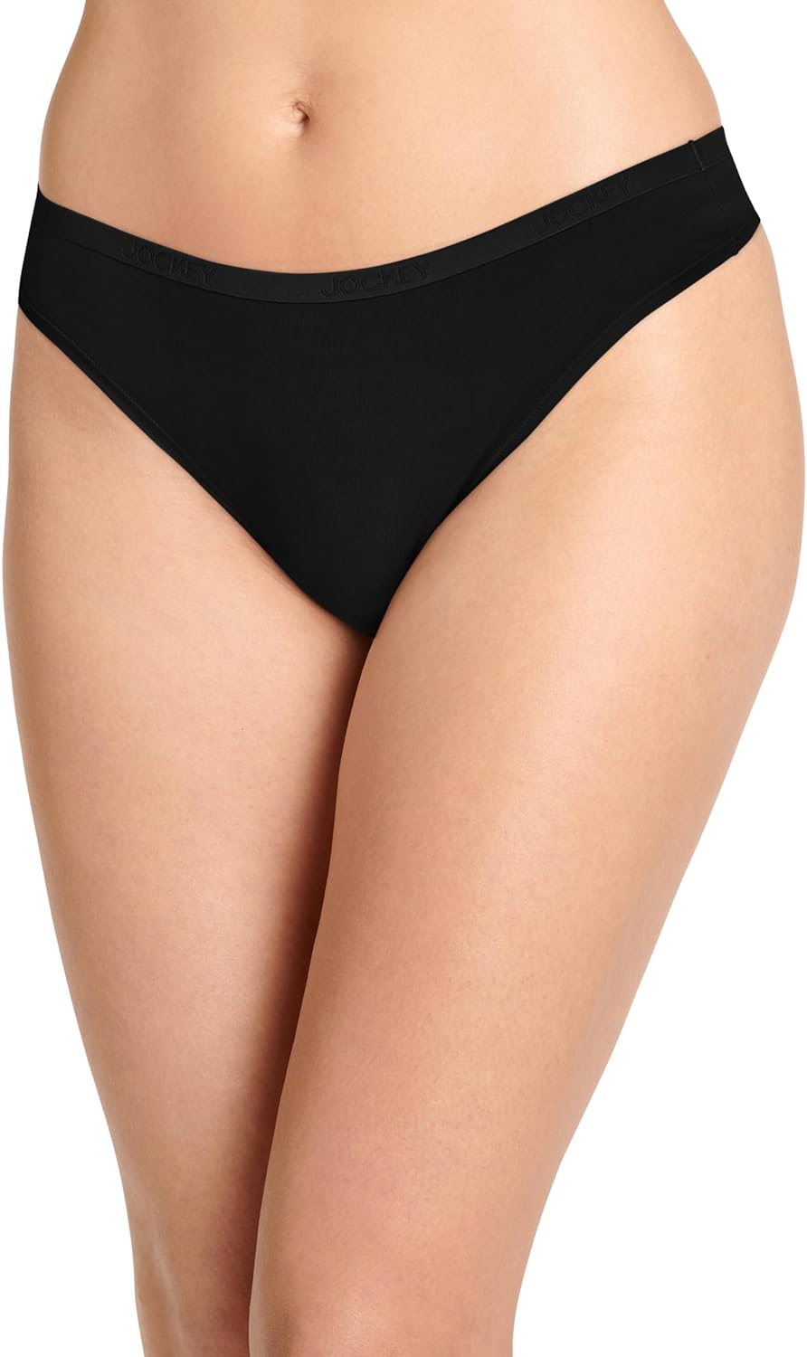 Jockey Women's Underwear Organic Cotton Stretch Logo Thong - 6 Pack - Image 2