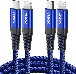 USB C to Lightning Cable 6FT 2Pack, Apple MFi Certified iPhone Fast Charging Cable, Type C to Lightning Cable USB-C Port Support iPhone Cord for iPhone 14 13 12 Pro Max