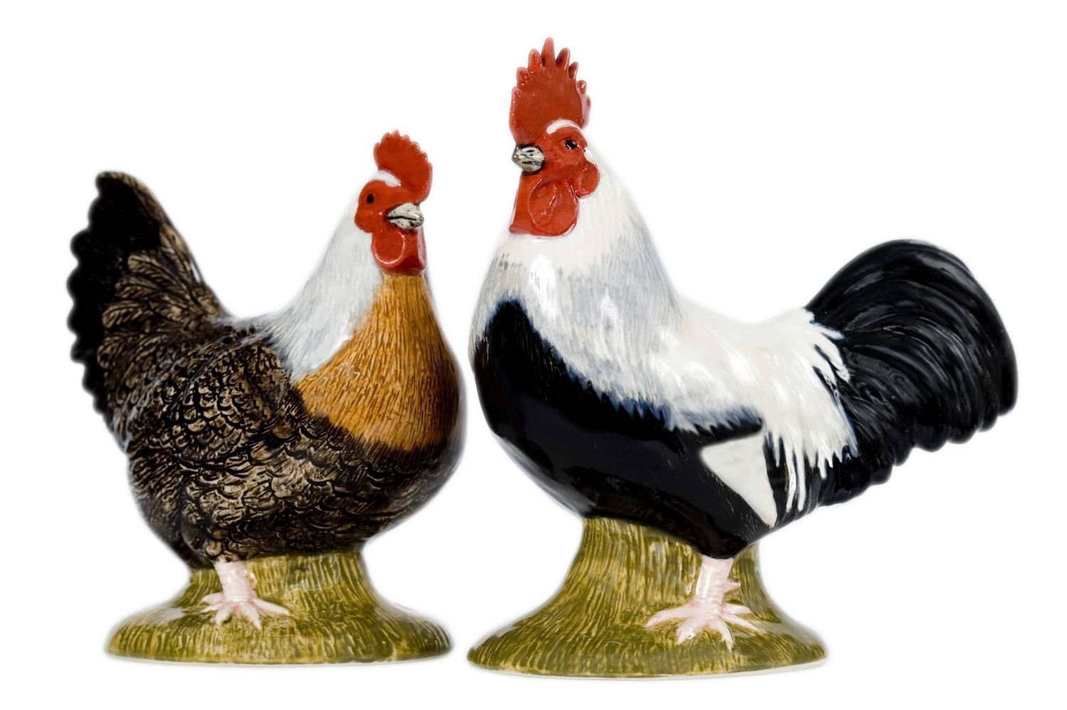 Quail Ceramics Dorking Hen And Cockerel Salt & Pepper Shaker Pots