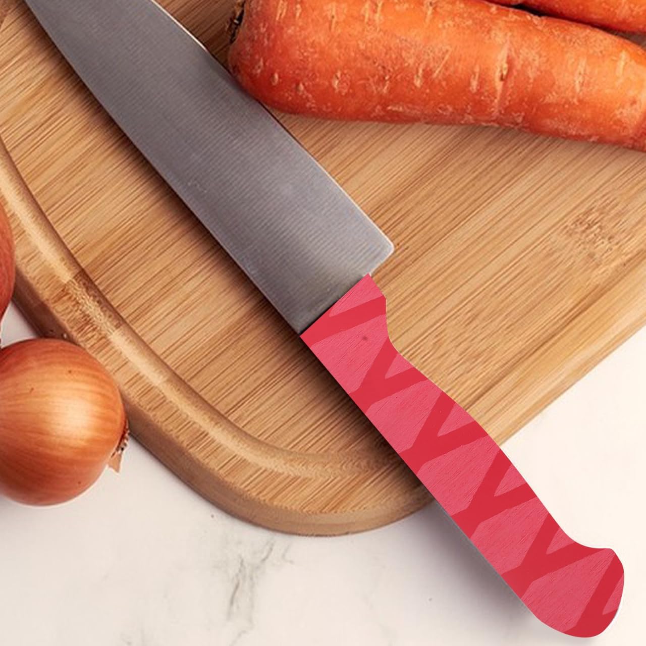 3 pack Knife Handle Sleeve Universal Heat Resistant Kitchen Knife Handle Cover Non Slip Protector Sleeves for Fruit Meat and Seafood Identification Easy Clean image 3