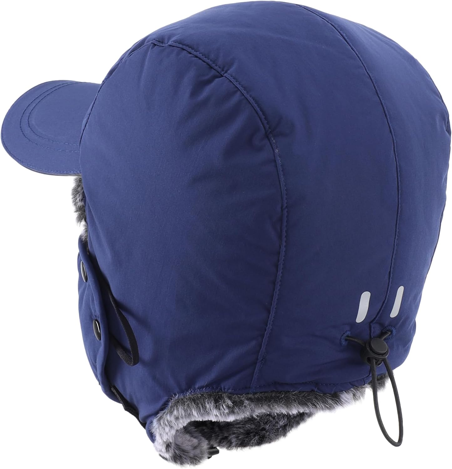 Home Prefer Waterproof Mens Faux Fur Trooper Trapper Hat Hunting Warm Winter Hat with Ear Flaps Visor Face Mask - Image 4