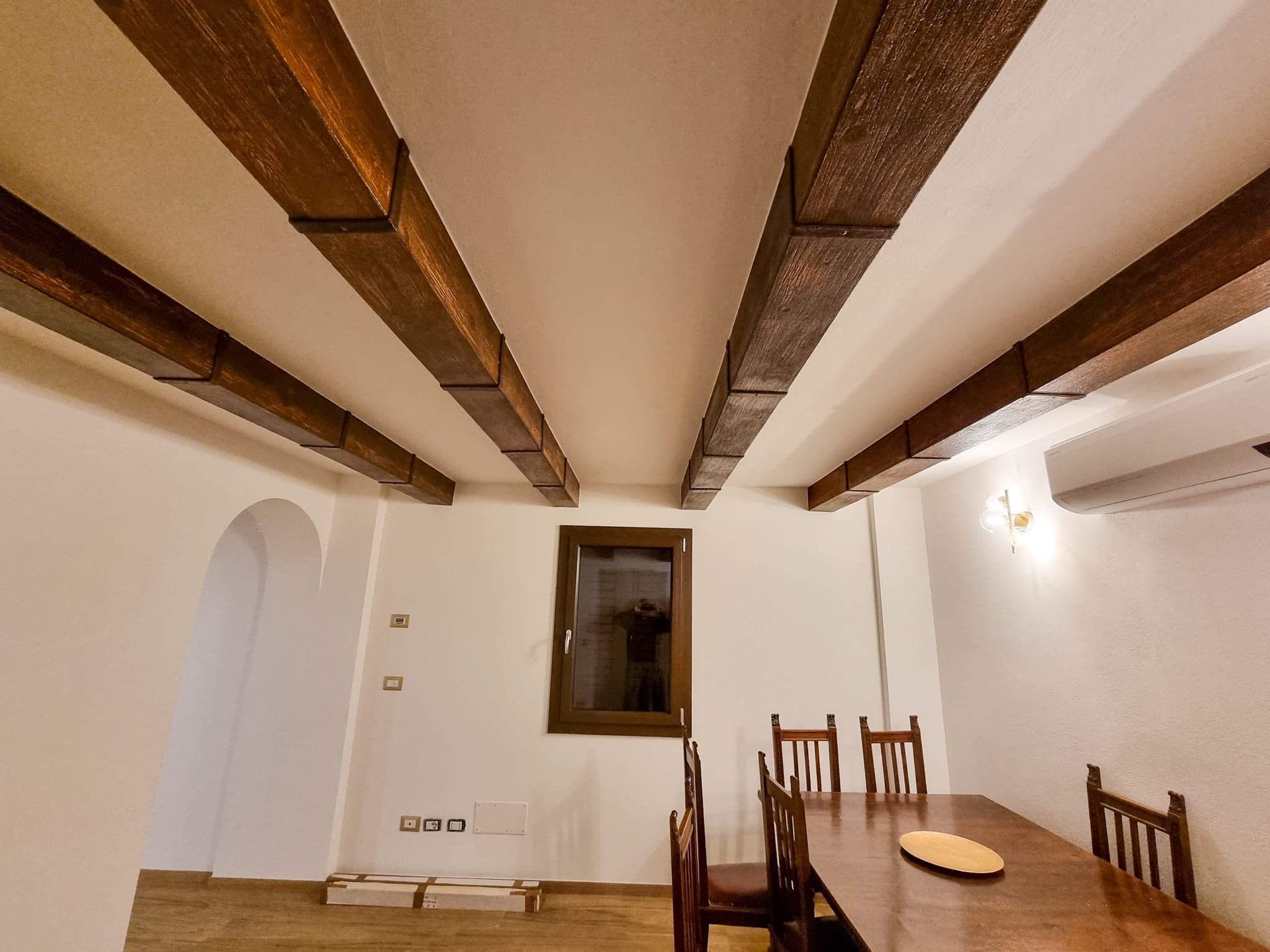 Trave finto legno lunghezza 100 cm. (L15xH10 cm, Olmo)