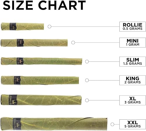 Miniatura 2 de King Palm Conos de tamaño mini  (20 rollos en total)  Hojas de palma naturales pre enrolladas  Conos totalmente naturales  Filtro de cáscara de maíz