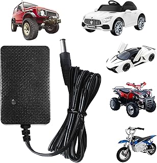 Tosiicop 12 V Charger for Children, Motorcycle, Electric Car, 12 Volt Battery Charger for Children, Ride on Toys, 12 V Power Supply for Baby, Electric Four-Wheeled Vehicle, SUV, ATV, Various Models