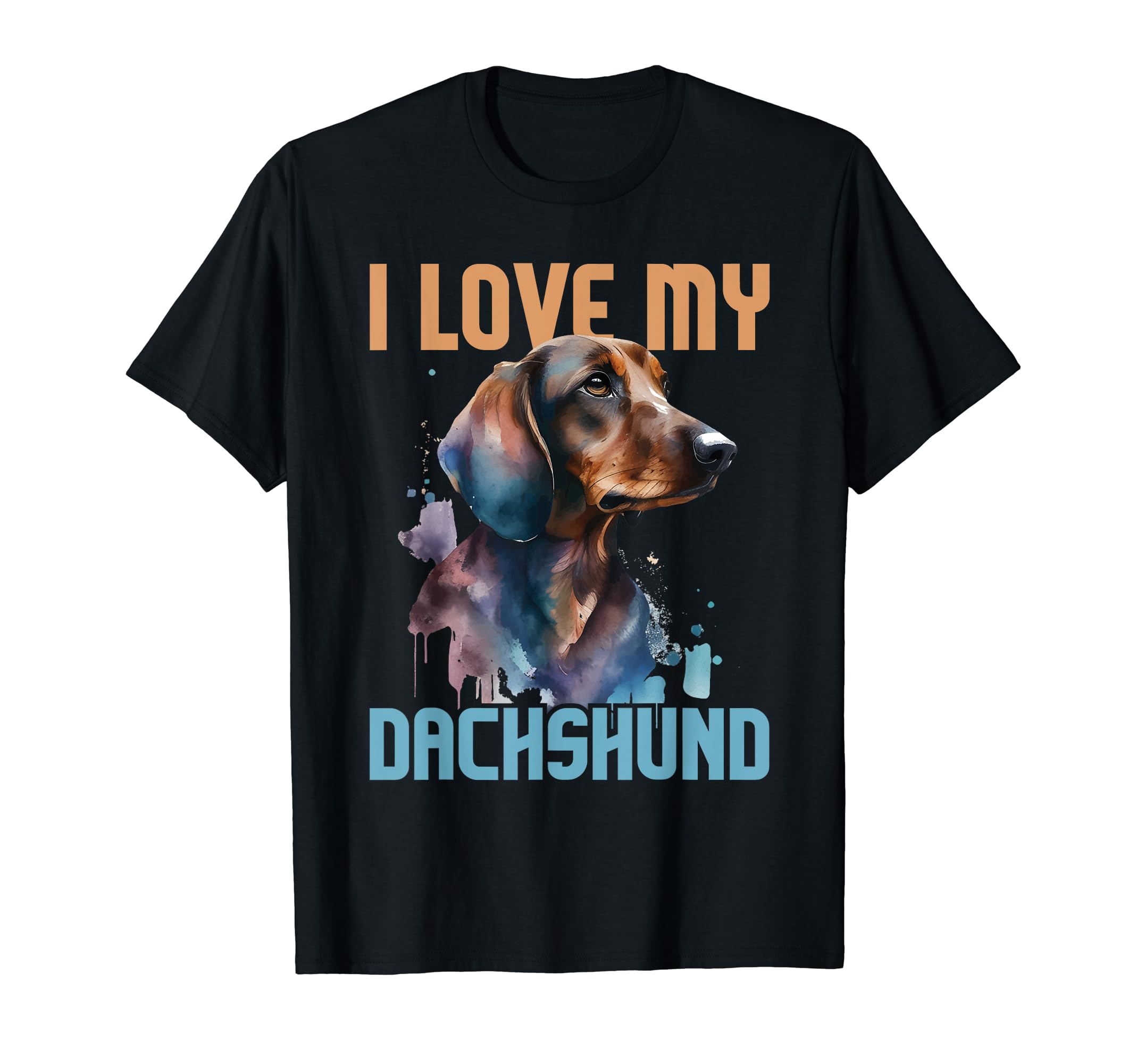 I Love My Dachshund - Paw Print Dog Lover Pet Breeder T-Shirt